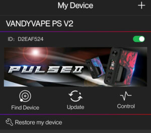 Vandy Vape Pulse V2 App