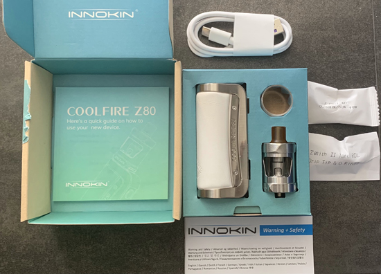 Innokin Coolfire Z80 Kit Contents