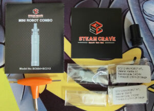 Steamcrave Mini Robot Box Contents