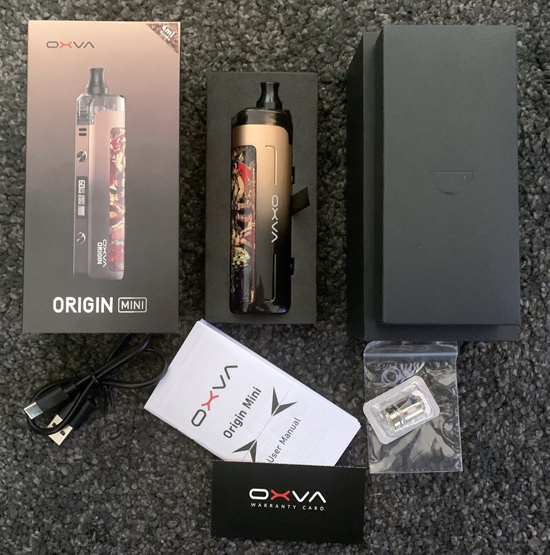 Oxva Origin Mini Package Contents