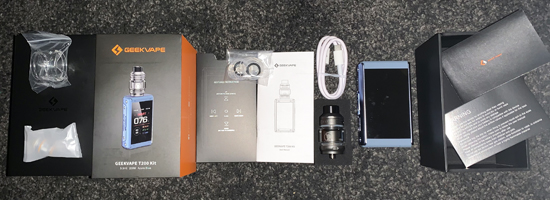 Geekvape T200 Package & Contents